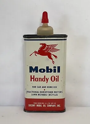 Vintage Mobil Handy Oil Socony Advertising Oiler Tin • $29.99