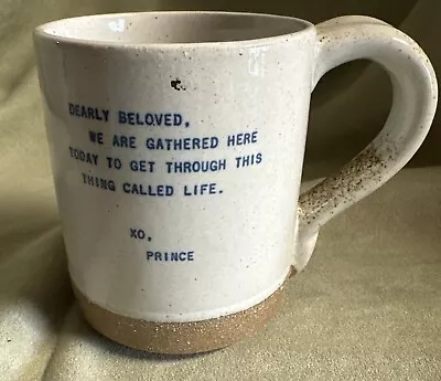 Prince Lyrics Coffee Mug Cup Dearly Beloved SugarBoo & Co Stoneware • $25