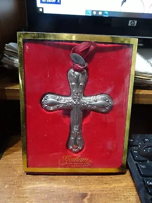 Lenox Gorham Silverplated Cross Ornament---1022 • $13