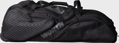 New Worth WORBAG-WB Wheeled Softball Equipment Bag Bat Slowpitch Baseball Black • $89.99