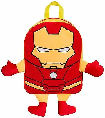 Iron Man Kids Backpack Marvel Avengers Plush 3D Rucksack Children School Bag • £7.99