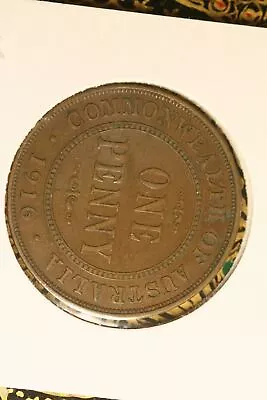 1916 - Australia Penny - AF / Spot Of Verdigris • $1.95