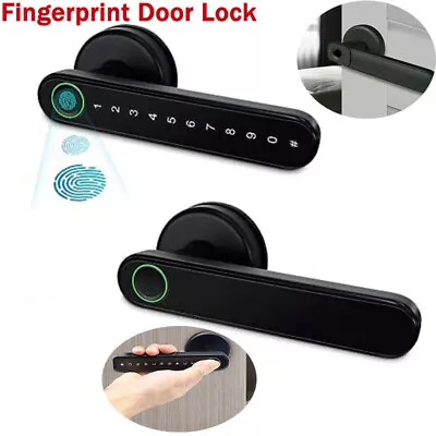 Fingerprint Door Lock Smart Keyless Entry Biometric Password Lock With 2 Keys US • $39.99