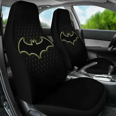 Superhero Batman Car Seat Covers Universal Fit Pickup Truck Seat Protectors 2PCS • $54.14