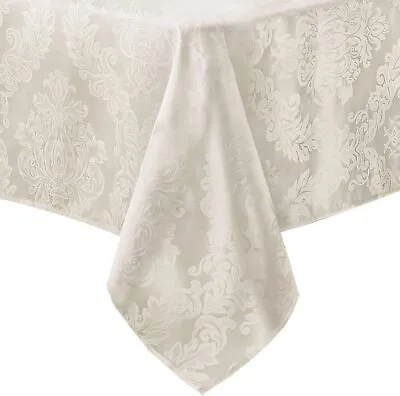 Newbridge Barcelona Luxury Damask Fabric Tablecloth 100% Polyester No Iron So • $85.78