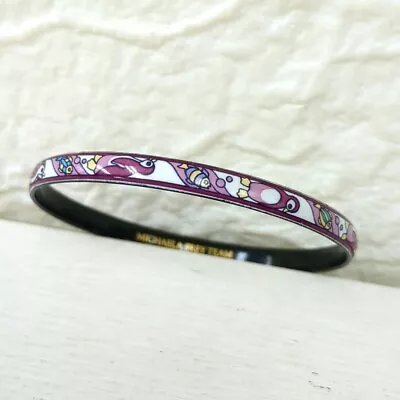 MICHAELA FREY TEAM Bangle Bracelet Pink Black Used From Japan • $99