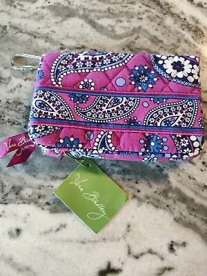 VERA BRADLEY BIFOLD WALLET One For The Money 6  Boysenberry Pattern NEW W/Tag! • $24.99