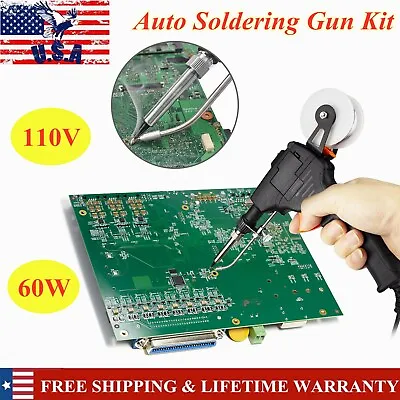 Soldering Iron Electric Gun Adjustable Temperature 60W Welding Solder Wire Tools • $15.98