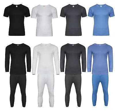 Mens Thermal Long Johns Short Sleeve T-Shirts Winter Warm Thermal Underwear • $8.65