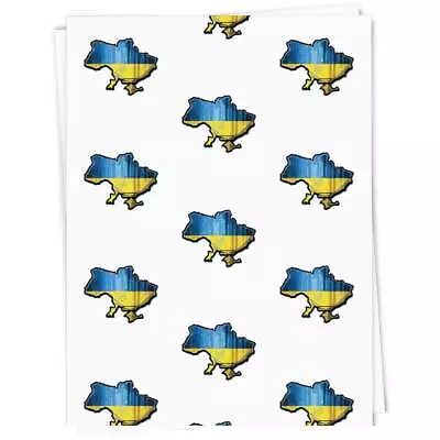 'Ukraine National Flag Map' Gift Wrap / Wrapping Paper / Gift Tags (GI045307) • £3.99