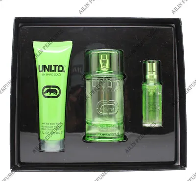 UNLTD By Marc Ecko 3 Pcs Gift Set For Men (3.4 Oz + 0.5 Oz Edt + 3.0 Body Wash) • $195