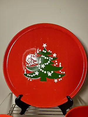 Waechtersbach Christmas Tree RED 12” Round Cookie Serving Plate Original • $45