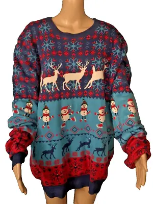 Unisex Ugly Light Up Christmas Sweater Men Women 2XL • $19.99