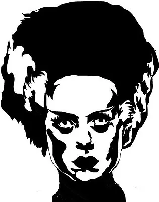 Bride Of Frankenstein Vinyl Decal Mary Shelly Boris Karloff Horror Movie Monster • $3.74