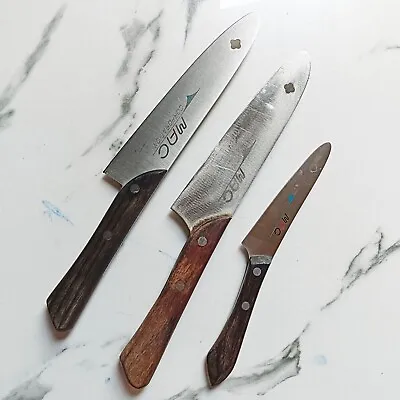 Set 3  MAC   Chef's   Kitchen Knife  Wood Handles  Japan • $49.98