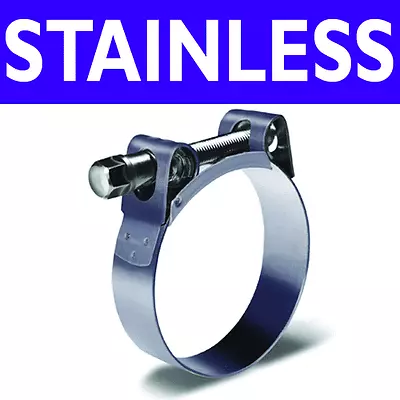 T-bolt W2 Stainless Steel Hose Clamp Clip Intercooler Coolant Water Exhaust Pipe • £2.45