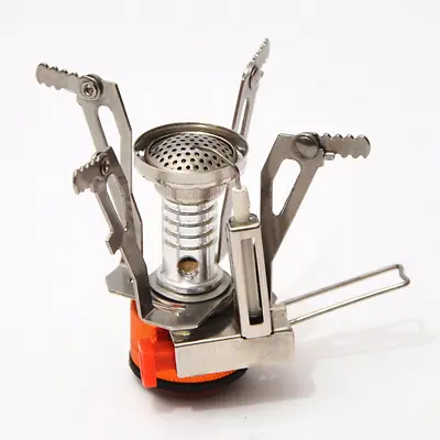 Mini Outdoor Picnic Camping Hiking Foldable Gas Stove Cookout Butane Burner • $9.05