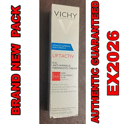 Vichy Liftactiv H.A. Anti-Wrinkle Firming Eye Cream 15ml/0.50fl.oz. EX2026 • $25