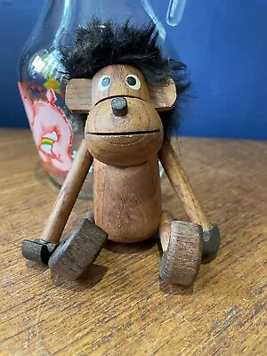 Vintage Retro 1950’s Wooden Monkey Figure Kay Bojesen Style • £28