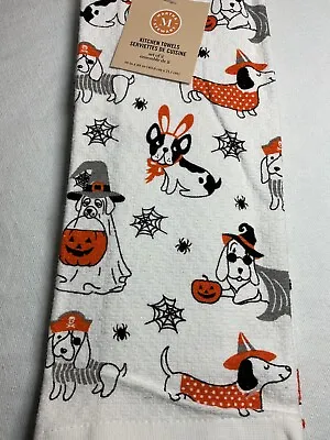 Martha Stewart Kitchen Towels (2) Dogs Halloween Costumes 100% Cotton Nwt • $12.99