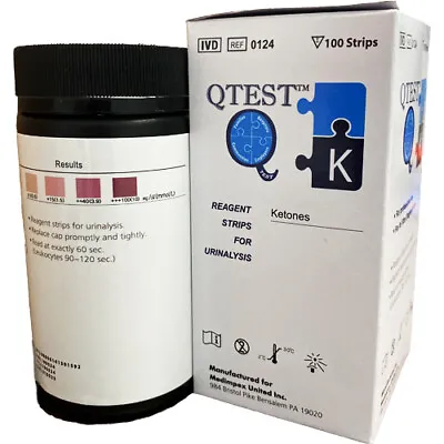 $10.75 • Buy 200 Ketone Test Strips Urine Ketosis Atkins Ketogenisis Ketostix Keto Stick Diet