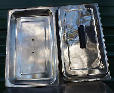 2 LOT Stainless Steel Full Size Steam Table Pan Dome Cover Lid Chafer Chafing • $20.99