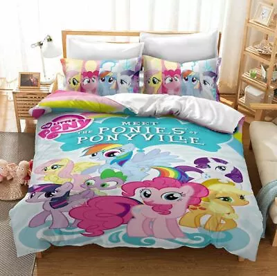 My Little Pony Single/Double/Queen/King Bed Quilt Cover Set • $57.40