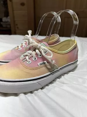 VANS Multicolored Pastel Sneakers Size 5.5 Women’s • £8.67