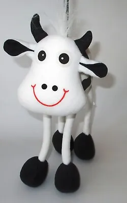 £14.99 • Buy Bouncy Smiley Black And White Cow Childrens Ceiling Decoration Mobile On Spring