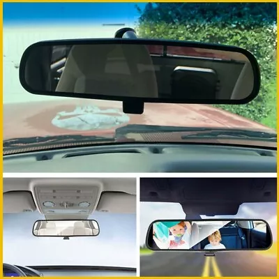 10  Black Rear View Mirror Interior On Car Replacement Day Night Universal • $16.79