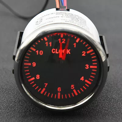 52mm Clock Gauge Instrument Hour Meters 0-12H For Car Boat Clock Meter • $48.25