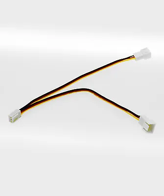 3Pin Computer PC Fan Power Cable Y-Splitter Connector Adapter 3-Pin To 2x 3-Pin • $3.50