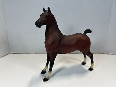 Breyer Aristocrat Champion Hackney Pony Figurine Dark Reddish Bay 1990s #496 • $18