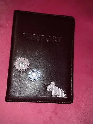 Dark P0urple Leather Radley Passport Wallet / Passport Holder By Radley • £26