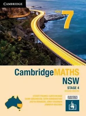 NEW CambridgeMATHS Stage 4 NSW Year 7 By Stuart Palmer Book With Other Items • $72.45
