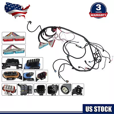 Standalone LS Wiring Harness GM LS1 VORTEC DBC Manual Trans Wire Swap Trucks T56 Non-Electric - Foto 8