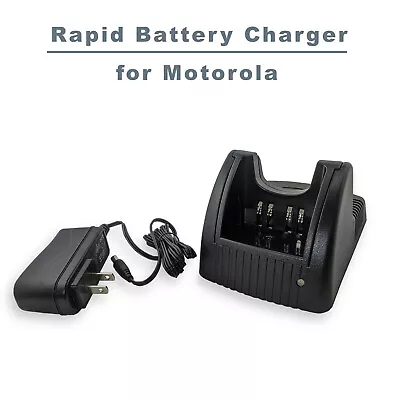 Rapid Universal Battery Charger For Motorola Two-Way Radios HNN9008 HT750 GP380 • $19.99