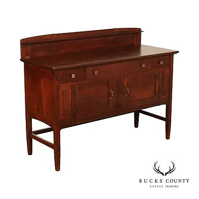 Antique Limbert Arts & Crafts Oak Sideboard • $3995