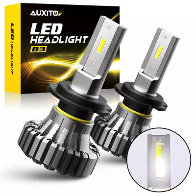 AUXITO H7 LED Headlight Bulb Kit High Beam 6500K Cool White Bulbs Bright Lamp 2x • $28.99