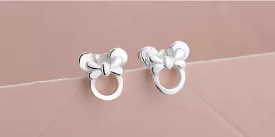 Adorable Tiny Disney Minnie Mouse Silver Stud Earrings • $7.99