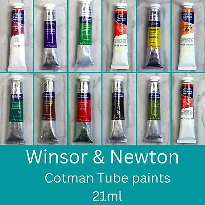 Winsor & Newton 21 Ml Cotman Watercolour Tube Paints Artist Supplies 13 COLOURS • £4.99