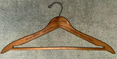 Vintage Wooden Hanger ~ The Hub Of Tidewater Store • $19.97