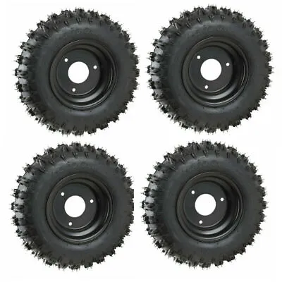 4pc 6  Wheels 4.10-6 Tire Rim 3 Stud For ATV Quad Mini Dirt Bike Mower Go Kart • $168.58