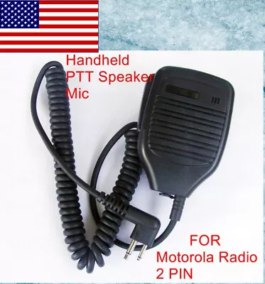 Handheld Speaker Mic (2 Pin) For Two-Way Radio • $11.98