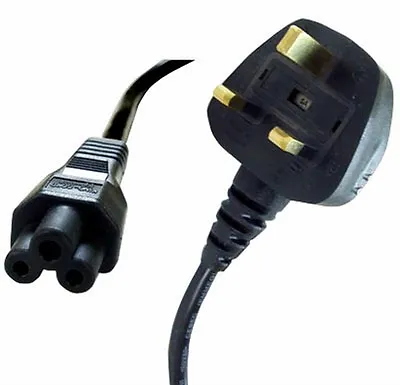£7.95 • Buy Power Cable Adapter C5 Cloverleaf Cord/UK Plug For  Acer Dell HP Lenovo Sony,...