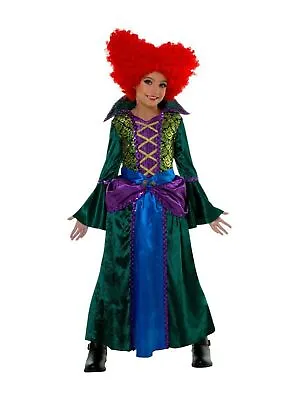 $38.88 • Buy Hocus Pocus Winifred Sanderson Salem Sisters Bossy Witch Child Costume  + Wig