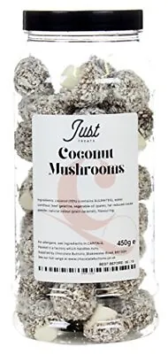 Traditional Coconut Mushrooms Gift Jar From The A-Z Retro Sweet Shop Collection • £19.93