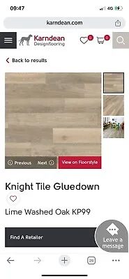 Karndean Knight Tile Lime Washed Oak KP99 6x36” 3.34m2 1 Box • £59.99