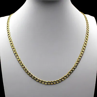 $119.99 • Buy Real 10K Solid Yellow Gold Cuban Link Chain Necklace 2.5MM 16  18  20  22  24 