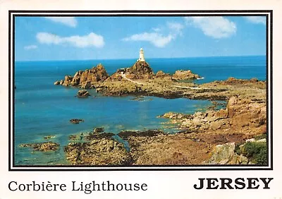 Bamforth Topographical Postcard Jersey Lighthouse 6733 Large Used Unused G V Gd • £2.25